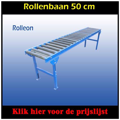 Kunststof onaangedreven rollenbanen 43 cm 